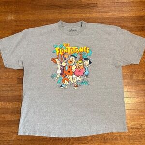 Flintstones Cartoon T Shirt Mens 3XL Hanna Barbera Fred Barney Vintage Style Tee
